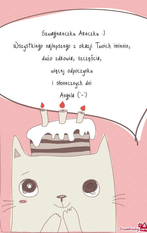 Szwagiereczku Areczku :)