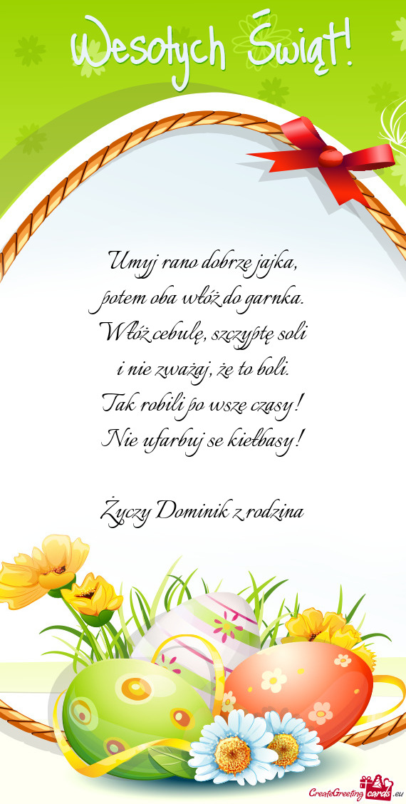 Tak robili po wsze czasy! Nie ufarbuj se kiełbasy! Dominik z rodzina