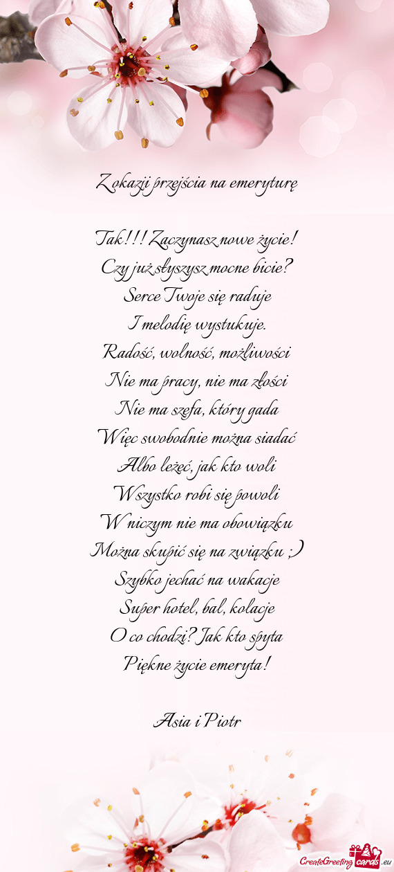 Tak!!! Zaczynasz nowe życie