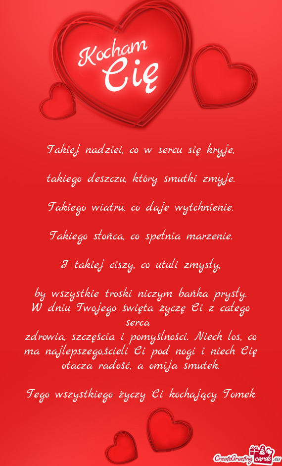 Takiego wiatru, co daje wytchnienie