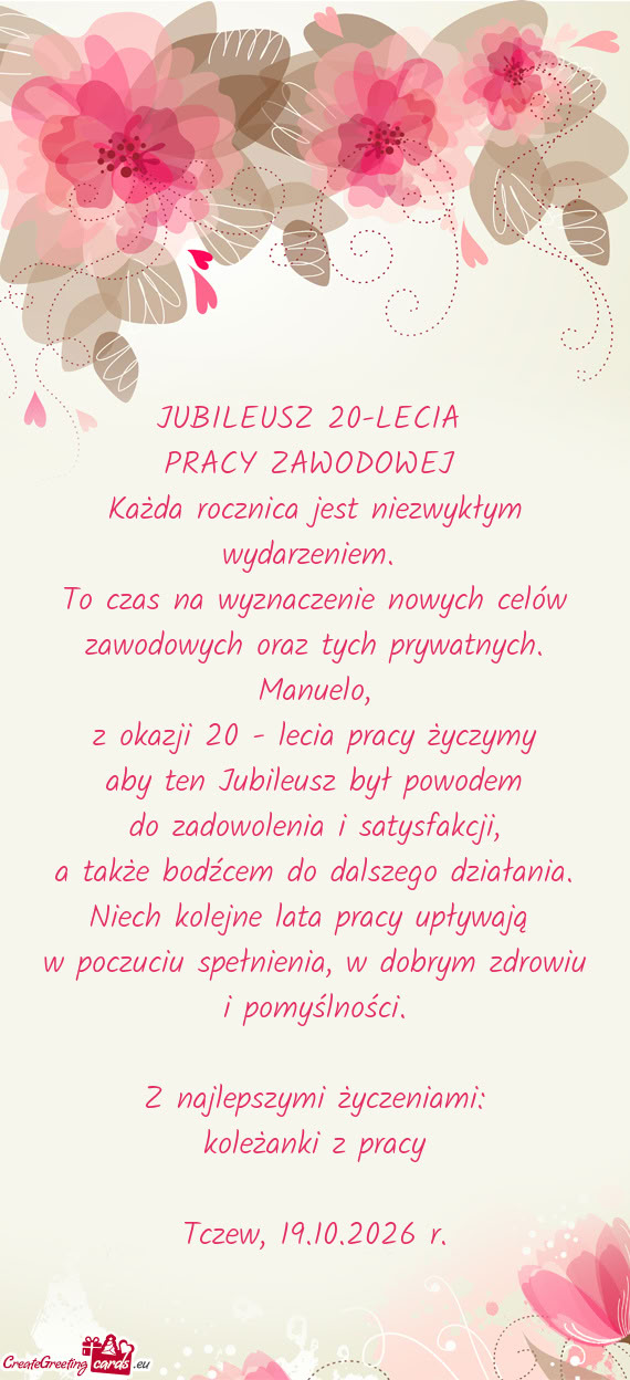 Tczew, 19.10.2026 r