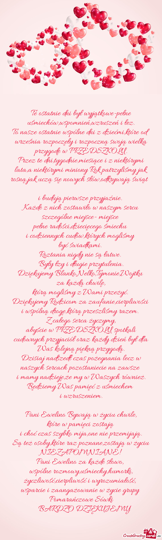 Te ostatnie dni był wyjątkowe-pełne uśmiechów,wspomnień,wzruszeń i łez