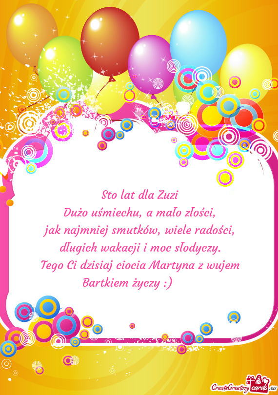 Tego Ci dzisiaj ciocia Martyna z wujem Bartkiem :) ❤️