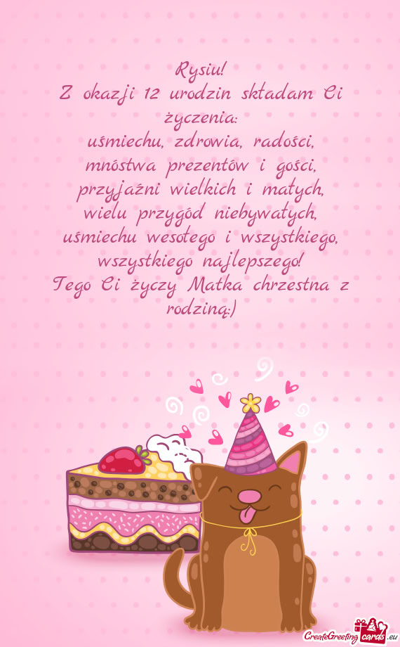 Tego Ci Matka chrzestna z rodziną:)
