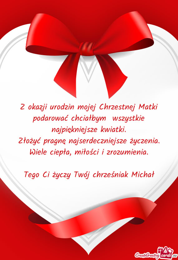 Tego Ci Twój chrześniak Michał