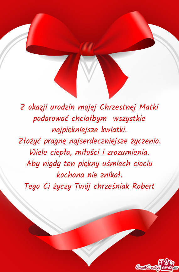 Tego Ci Twój chrześniak Robert