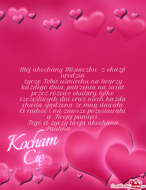 Tego ci twoja ukochana Paulina😘😘😘😘💝💝💝💖💖