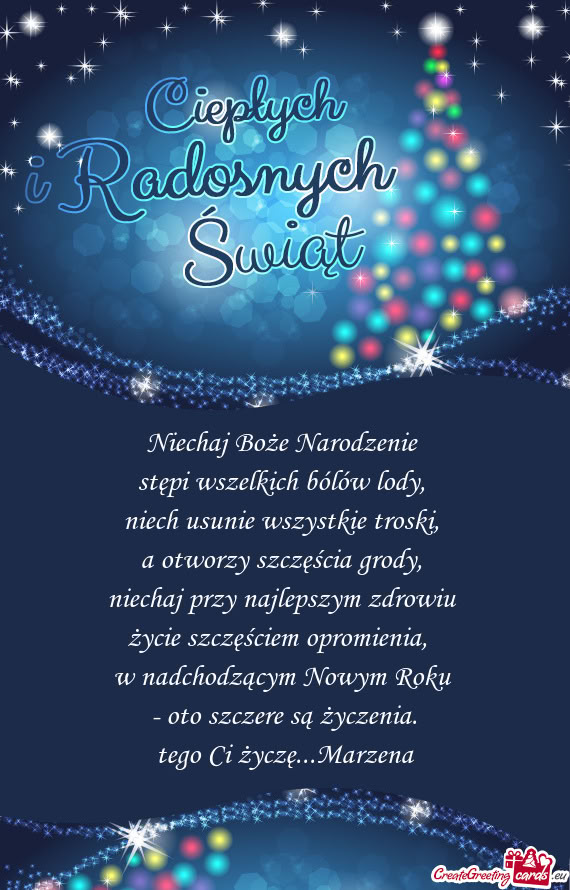 Tego Ci życzę...Marzena