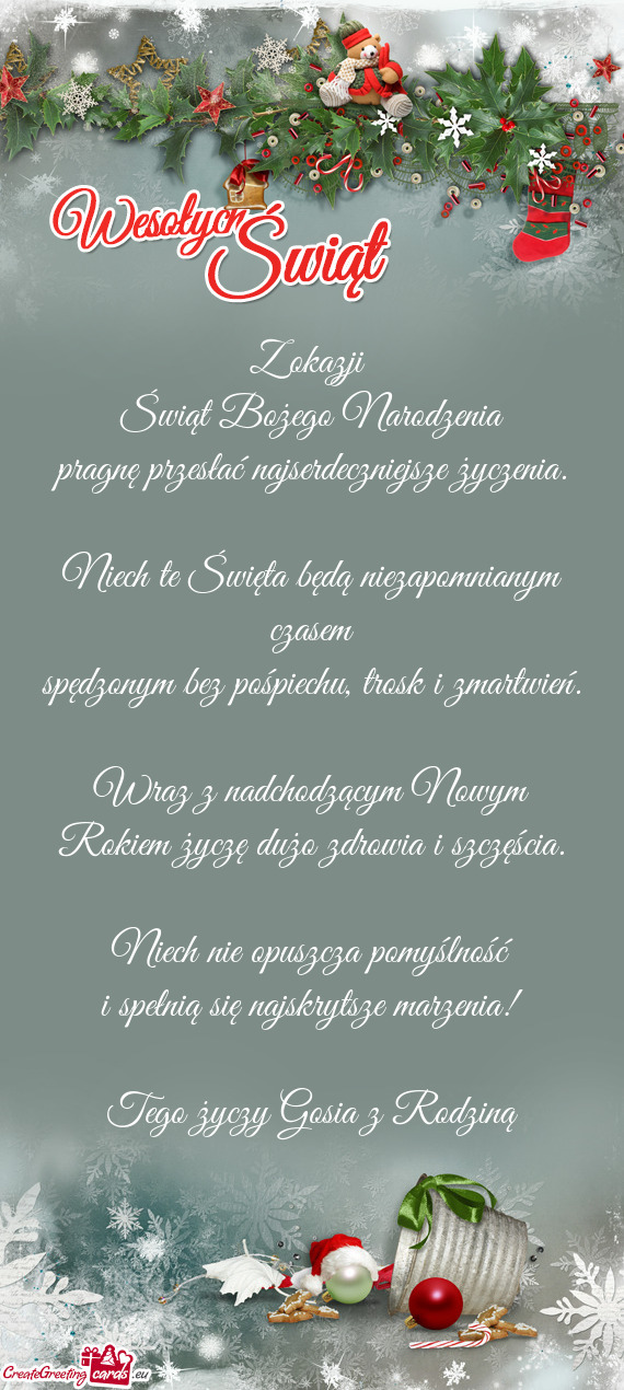 Tego Gosia z Rodziną