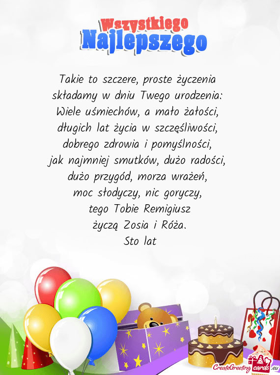 Tego Tobie Remigiusz