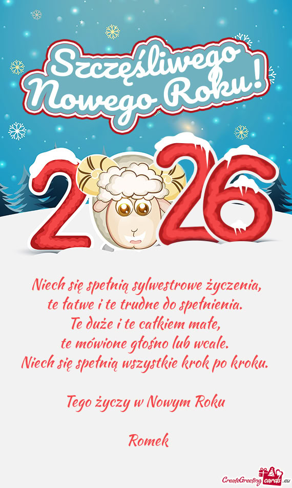 Tego w Nowym Roku  Romek