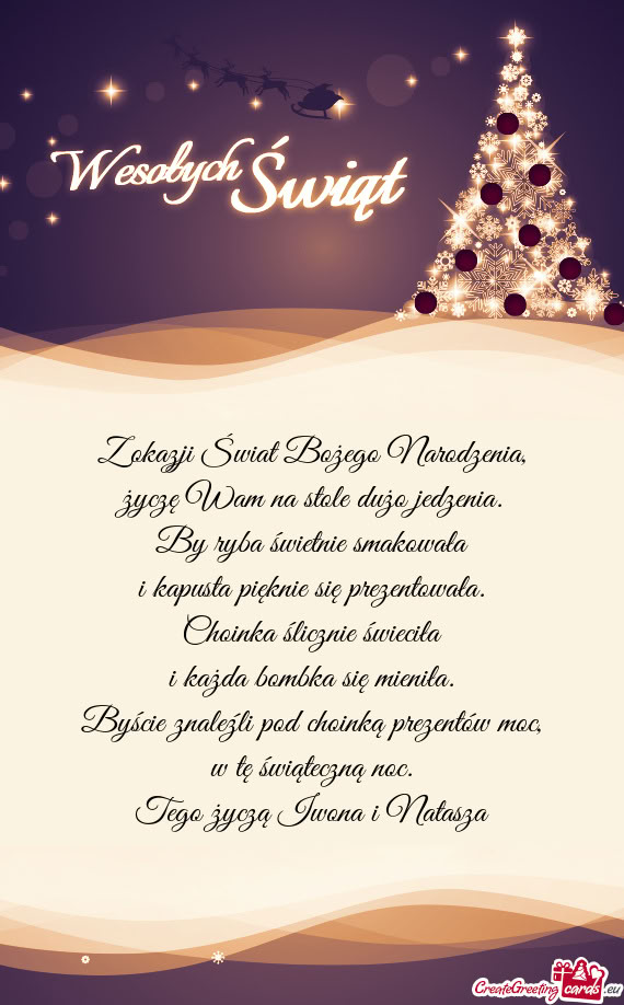 Tego życzą Iwona i Natasza