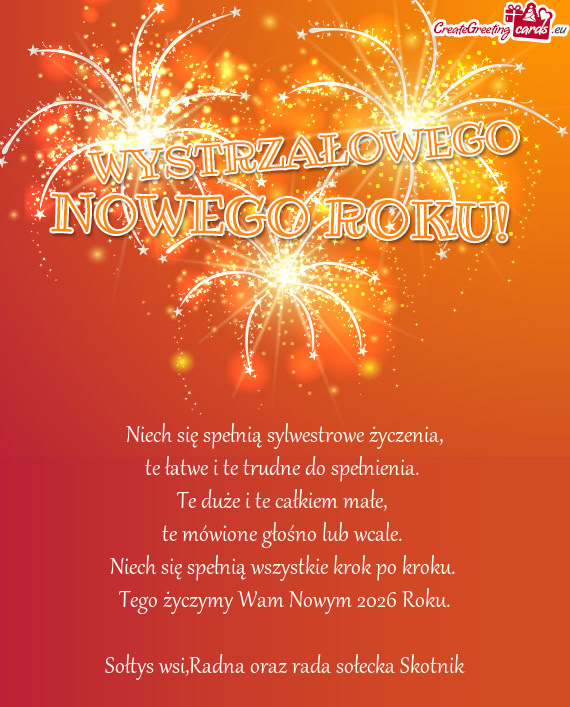 Tego życzymy Wam Nowym 2026 Roku