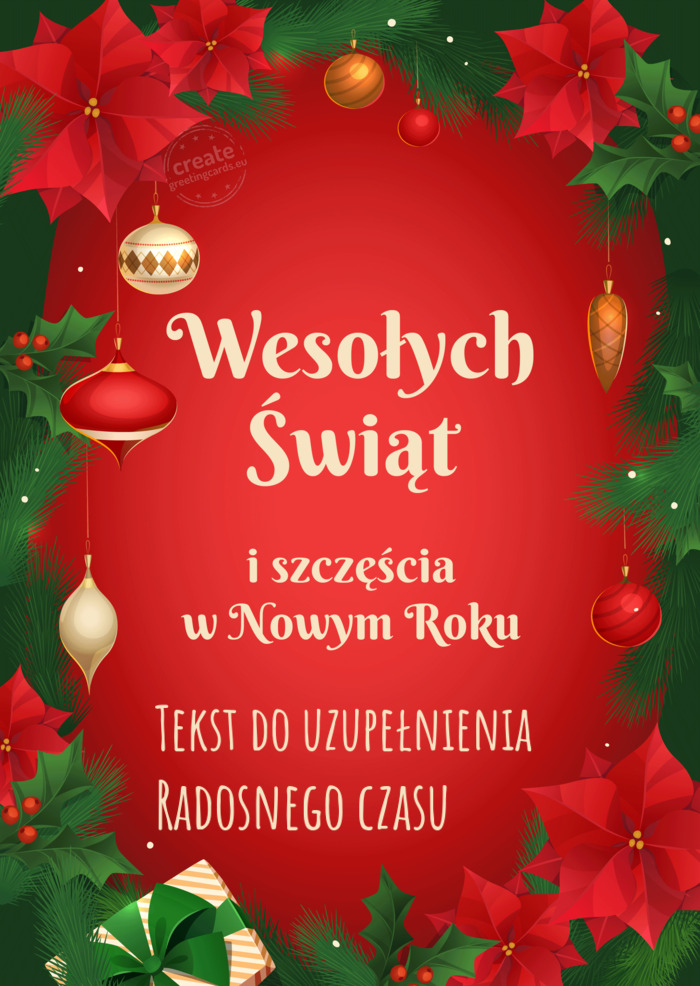 Tekst do uzupełnienia Radosnego czasu 🎄❤️