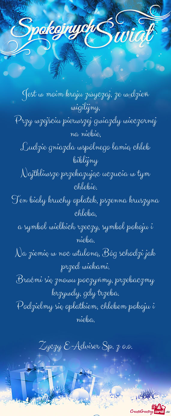 Ten biały kruchy opłatek, pszenna kruszyna chleba