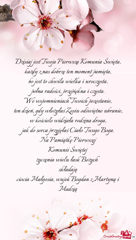 Ten dzień, gdy włożyłaś Zosiu odświętne ubranie