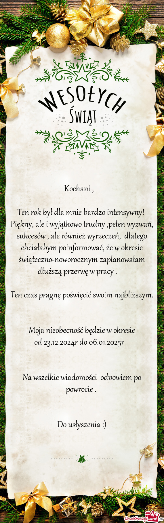 Ten rok był dla mnie bardzo intensywny! Piękny, ale i wyjątkowo trudny ,pełen wyzwań, sukcesó