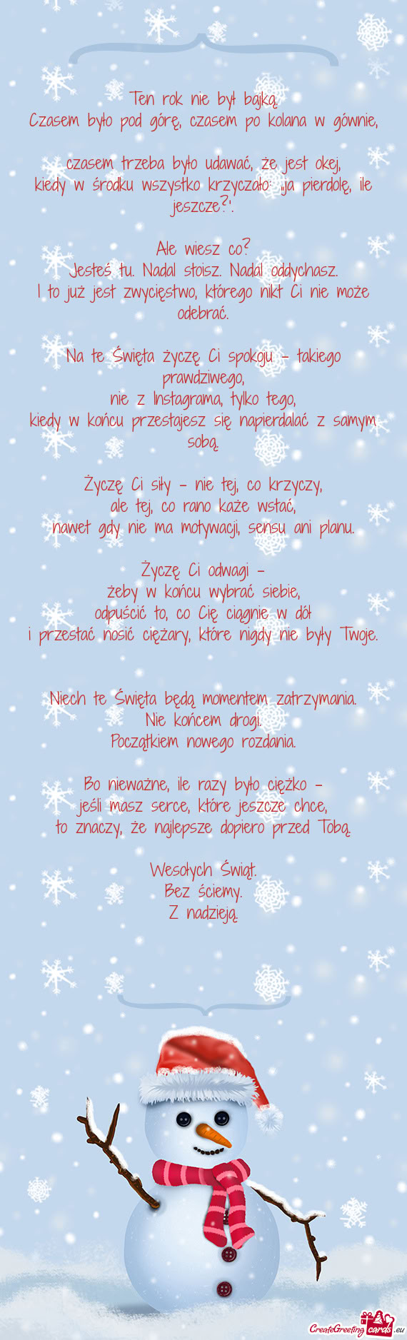 Ten rok nie był bajką