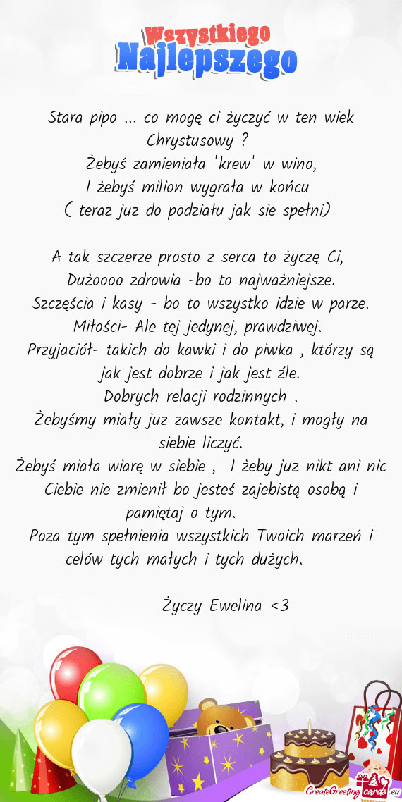 ( teraz juz do podziału jak sie spełni)
