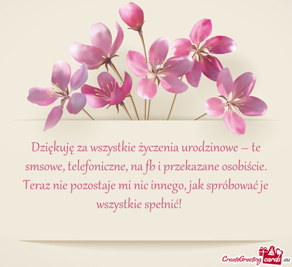 Teraz nie pozostaje mi nic innego, jak spróbować je wszystkie spełnić! 🎂✨