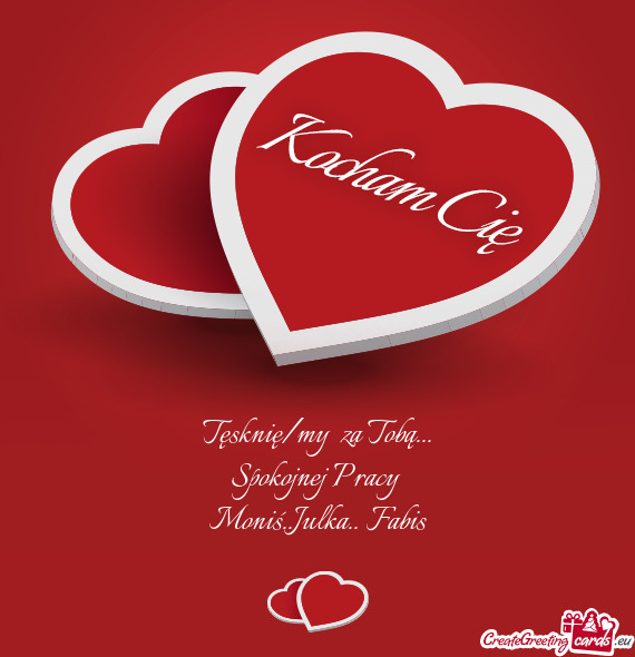 Tęsknię/my za Tobą