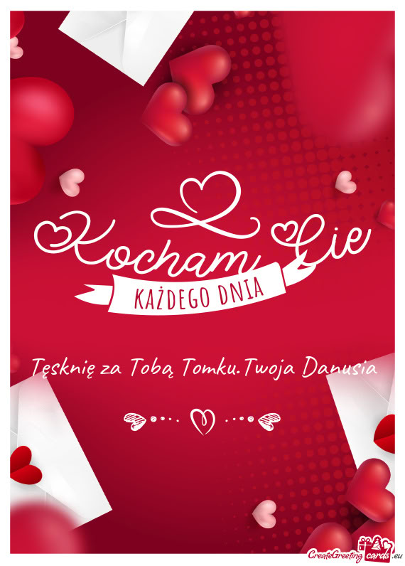 Tęsknię za Tobą Tomku.Twoja Danusia