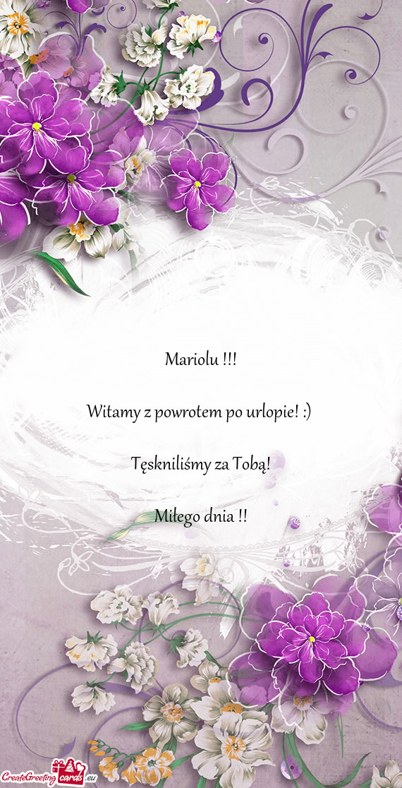 Tęskniliśmy za Tobą