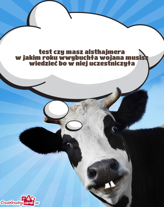 Test czy masz alsthajmera