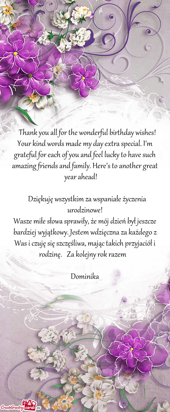 🎉 Thank you all for the wonderful birthday wishes