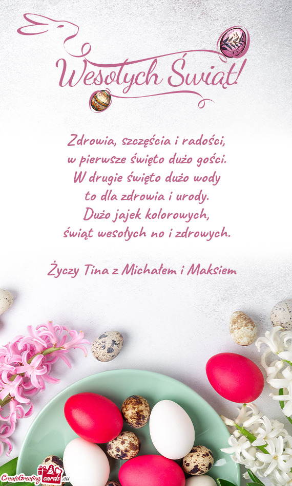 Tina z Michałem i Maksiem🐣