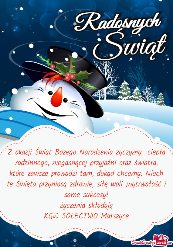 Tła, które zawsze prowadzi tam, dokąd chcemy. Niech te Święta przyniosą zdrowie, siłę woli