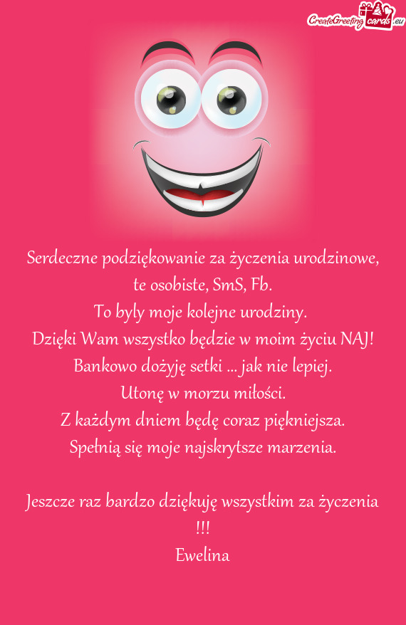 To byly moje kolejne urodziny