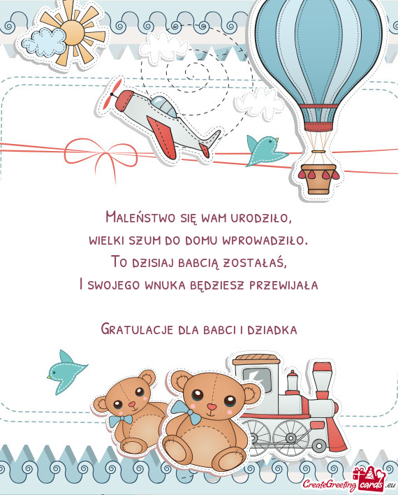 To dzisiaj babcią zostałaś