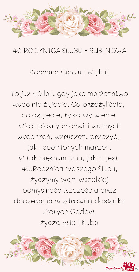 To już 40 lat, gdy jako małżeństwo wspólnie żyjecie. Co przeżyliście