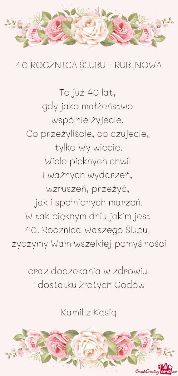 To już 40 lat