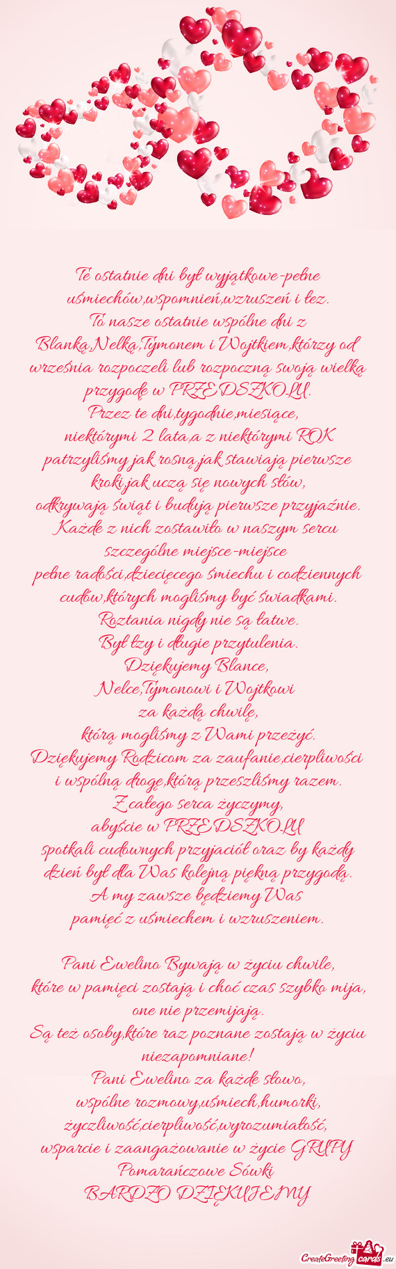 To nasze ostatnie wspólne dni z Blanką,Nelką,Tymonem i Wojtkiem,którzy od września rozpoczeli l