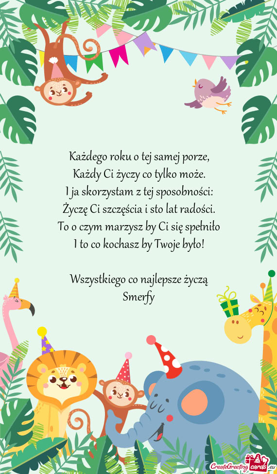 To o czym marzysz by Ci się spełniło I to co kochasz by Twoje było! Wszystkiego co najleps