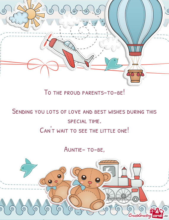 To the proud parents-to-be