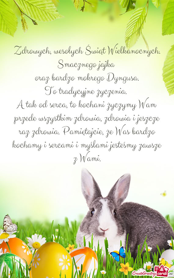 To tradycyjne życzenia