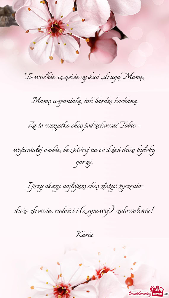 To wielkie szczęście zyskać „drugą” Mamę