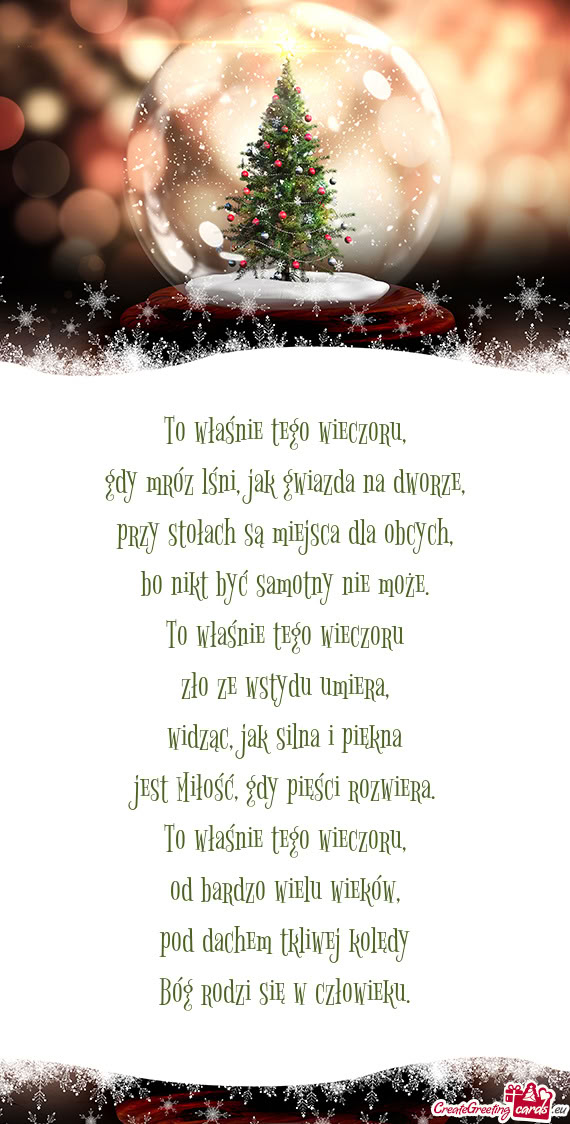 To właśnie tego wieczoru zło ze wstydu umiera