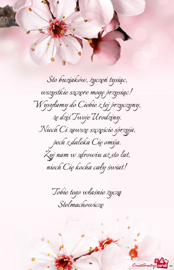 Tobie tego właśnie życzą