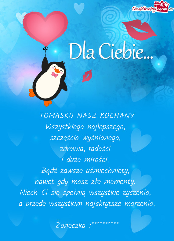 TOMASKU NASZ KOCHANY