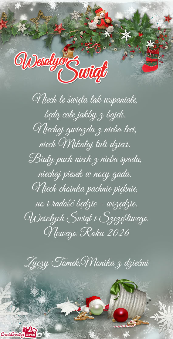 Tomek,Monika z dziećmi