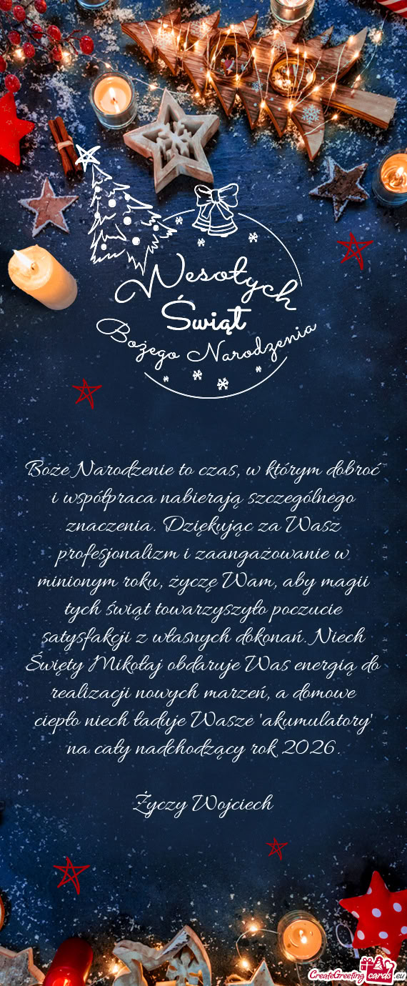 Towarzyszyło poczucie satysfakcji z własnych dokonań. Niech Święty Mikołaj obdaruje Was energi