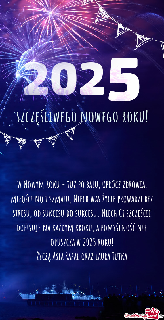 Tresu, od sukcesu do sukcesu. Niech Ci szczęście dopisuje na każdym kroku, a pomyślność nie op