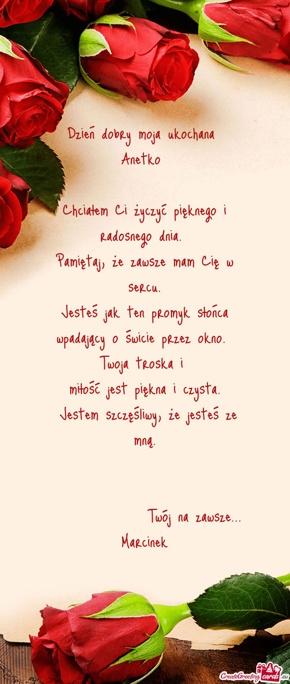 Twój na zawsze... Marcinek