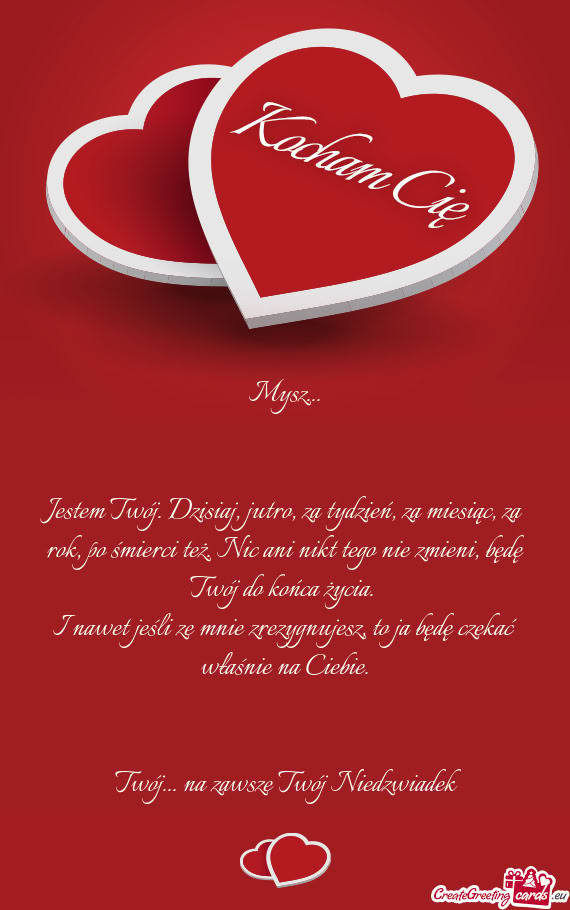 Twój... na zawsze Twój Niedzwiadek