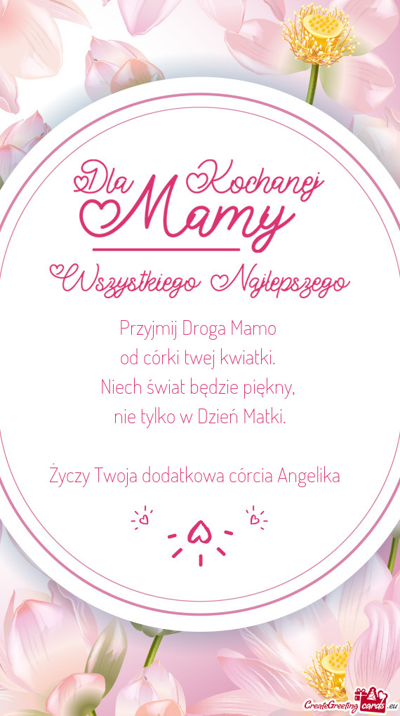 Twoja dodatkowa córcia Angelika 😊