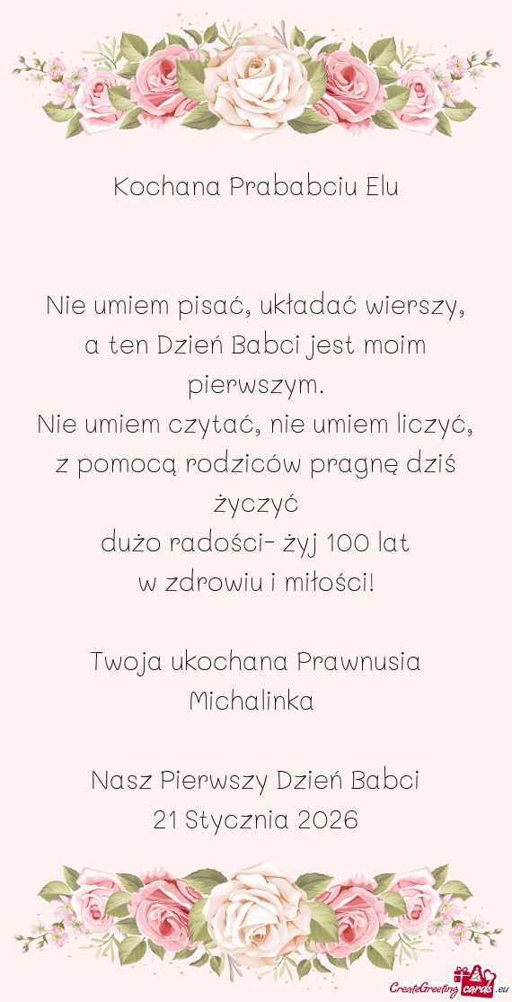 Twoja ukochana Prawnusia Michalinka